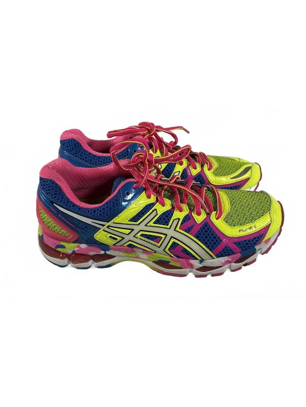 ASICS GEL-Kayano 21 Lite-Show Multicolor Running Shoes - Women's Size 9